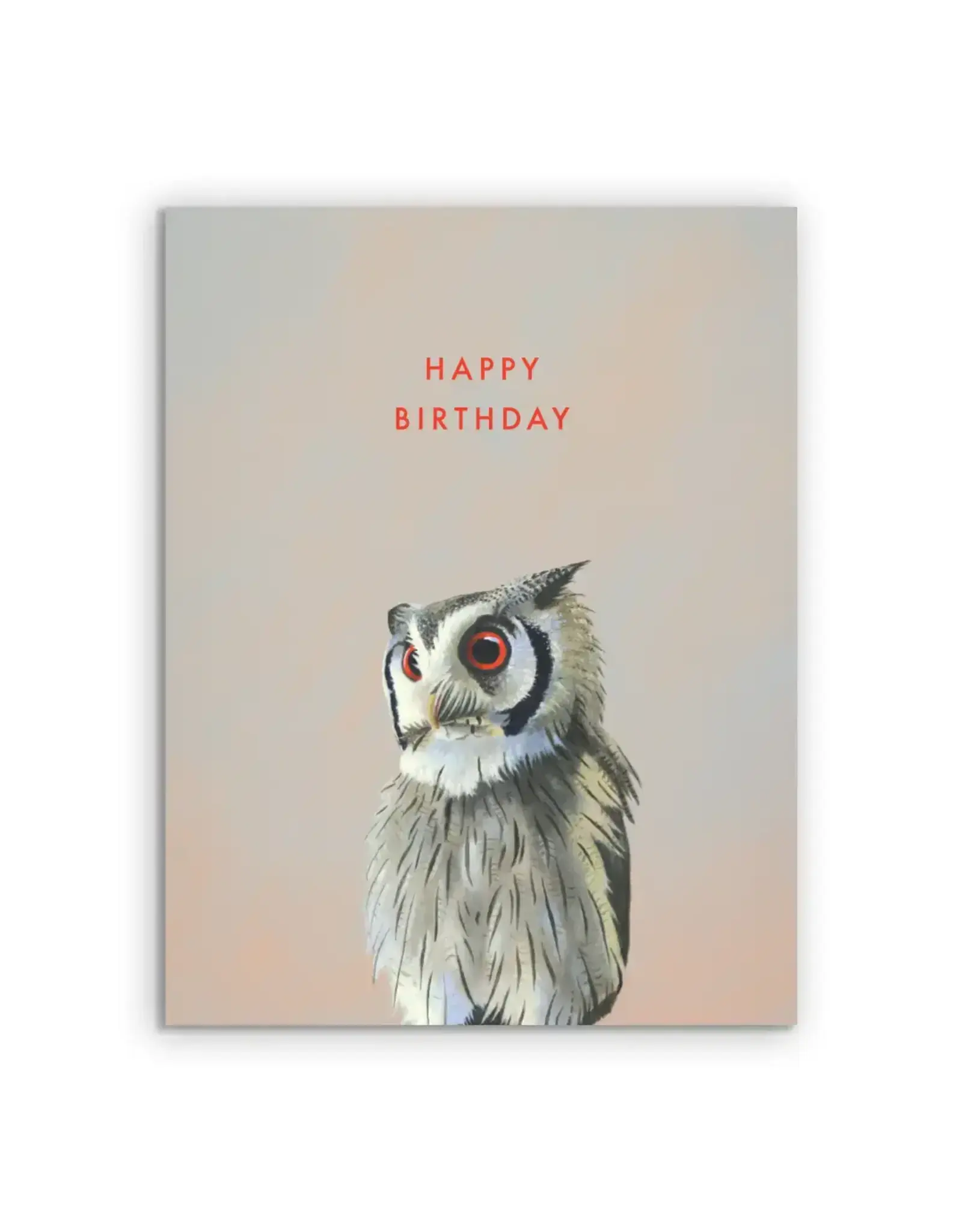 Owl Birthday Greeting Card