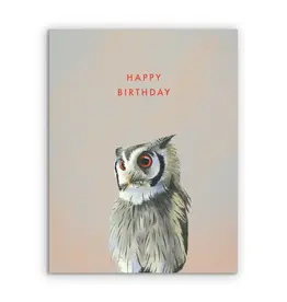 Owl Birthday Greeting Card