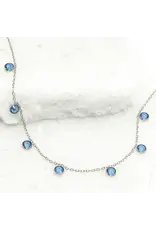 Guiding Lights Necklace in Silver & Blue