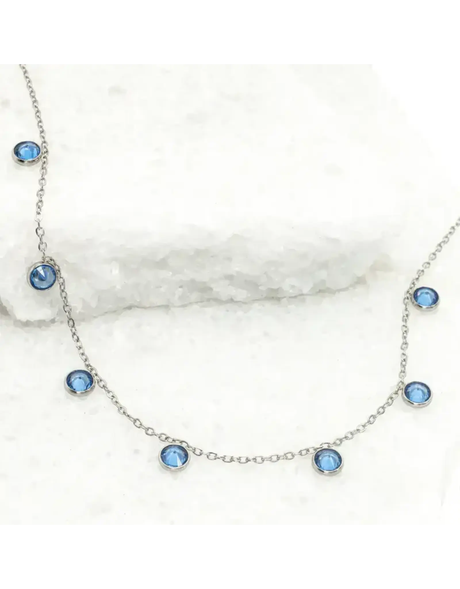 Guiding Lights Necklace in Silver & Blue