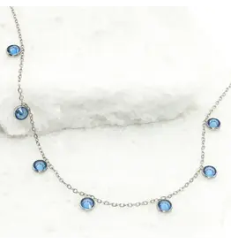 Guiding Lights Necklace in Silver & Blue