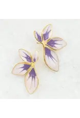 Flourish Lavender Leaf Earrings