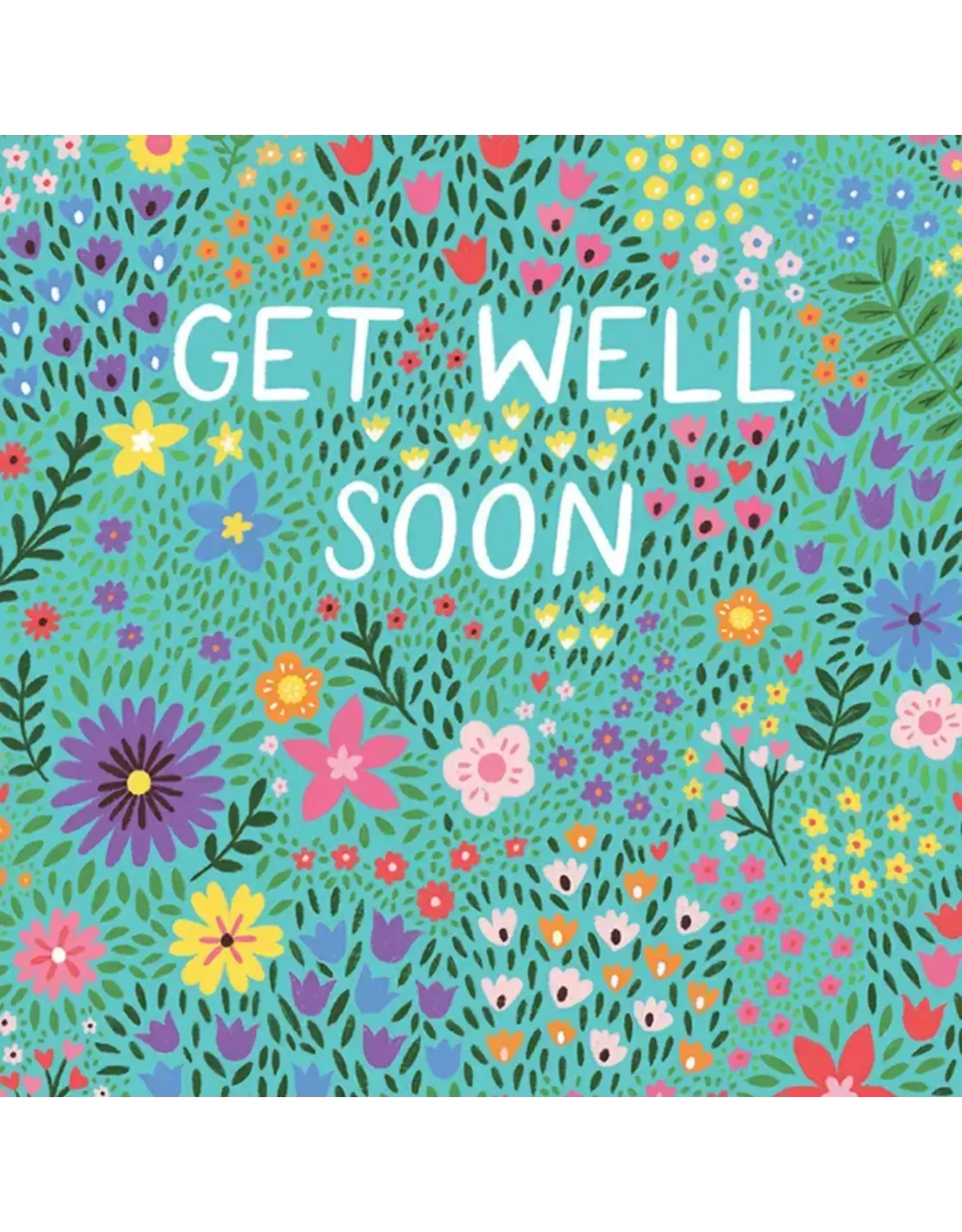 Floral Get Well Soon Get Well Greeting Card