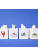 Trade roots Botanical Embroidered Tissue Box Cover, Vietnam