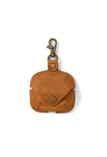 Camel Tan Leather Earbud Case