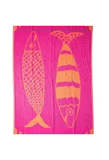 Sardine Beach Towel Hot Pink/Orange