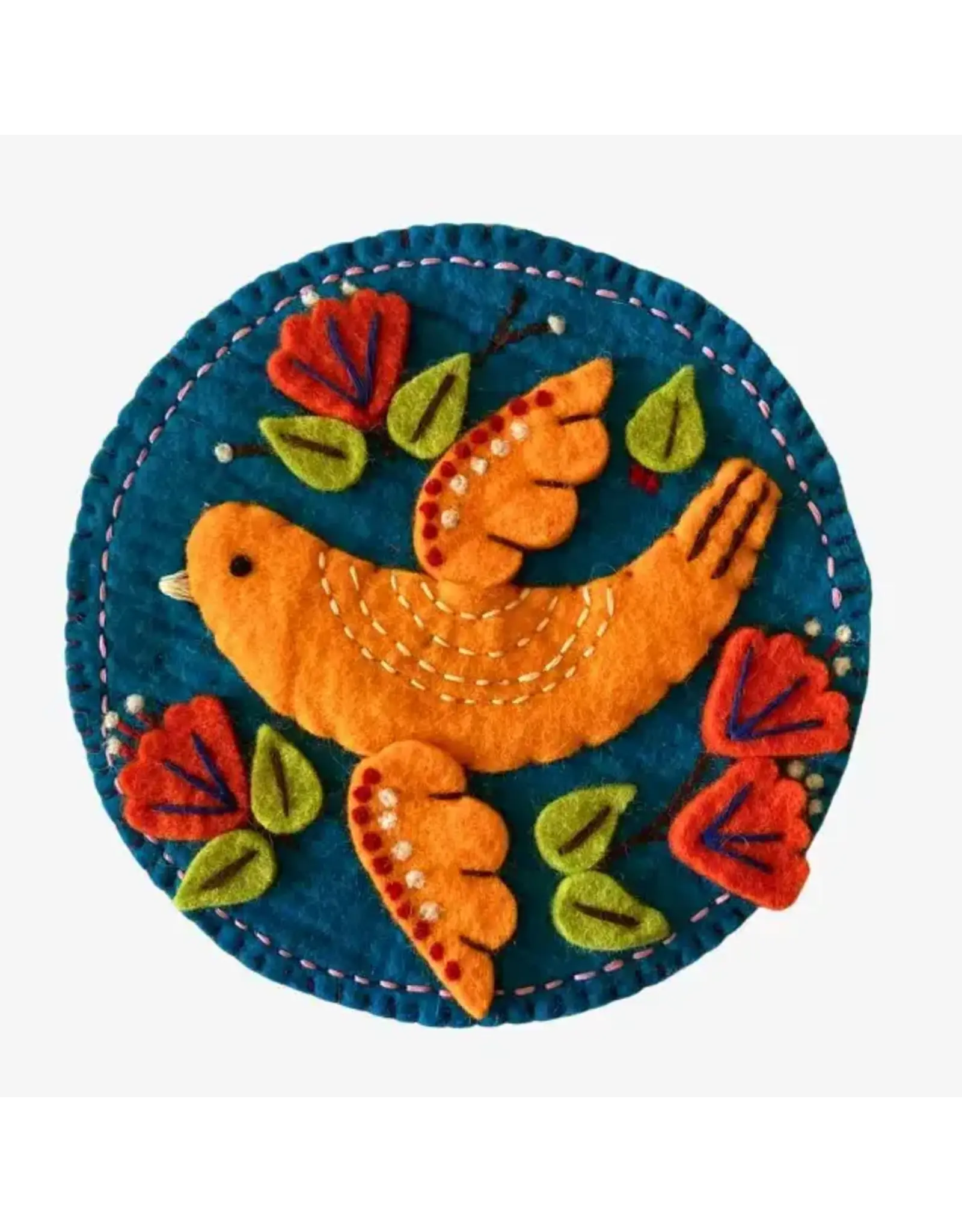 Felt Trivet, Birds, Nepal