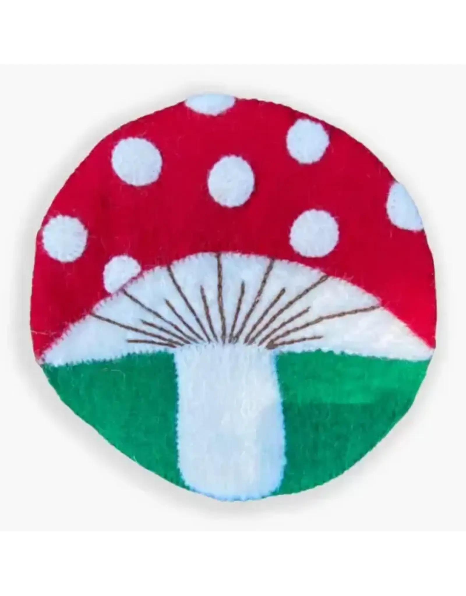 Felt Mushroom Trivet, Nepal