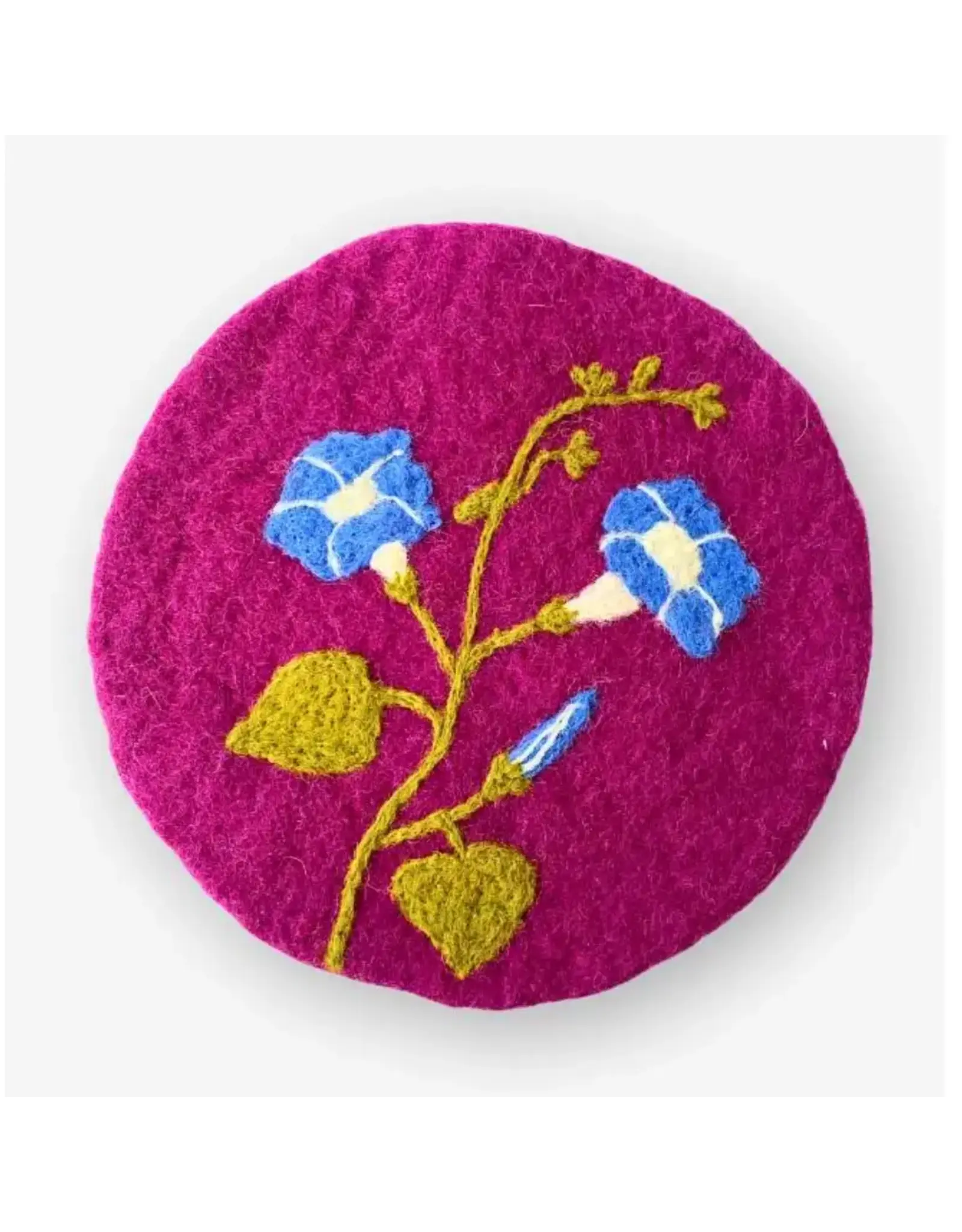 Felt Round Trivets, Assorted Patterns