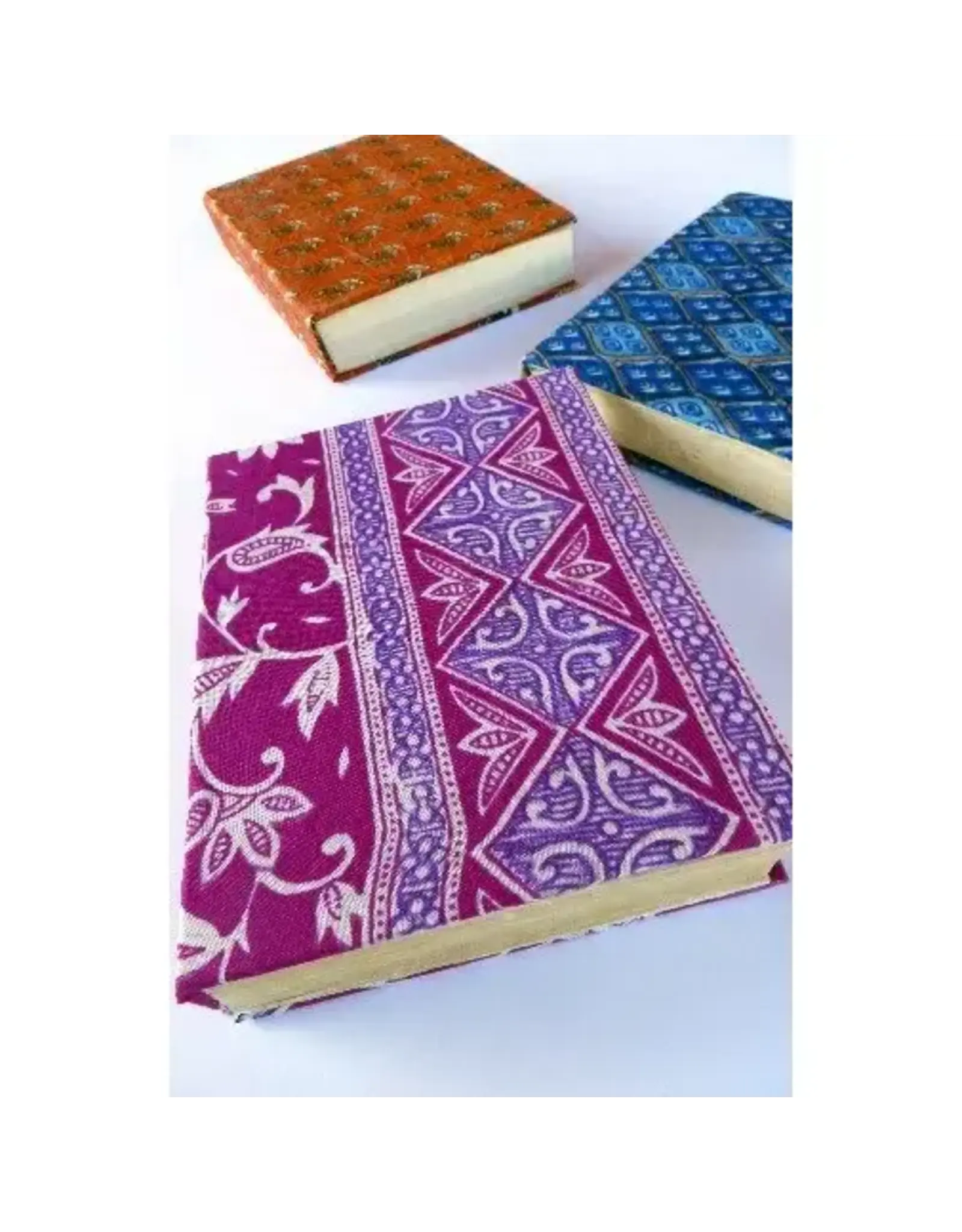 Hardcover Journal with Silk Sari Large, Tree-Free
