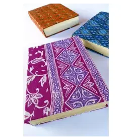 Hardcover Journal with Silk Sari Large, Tree-Free
