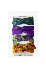 Vintage Sari Headband - Double Wrapped Loop, Colors Vary, Sold Singly