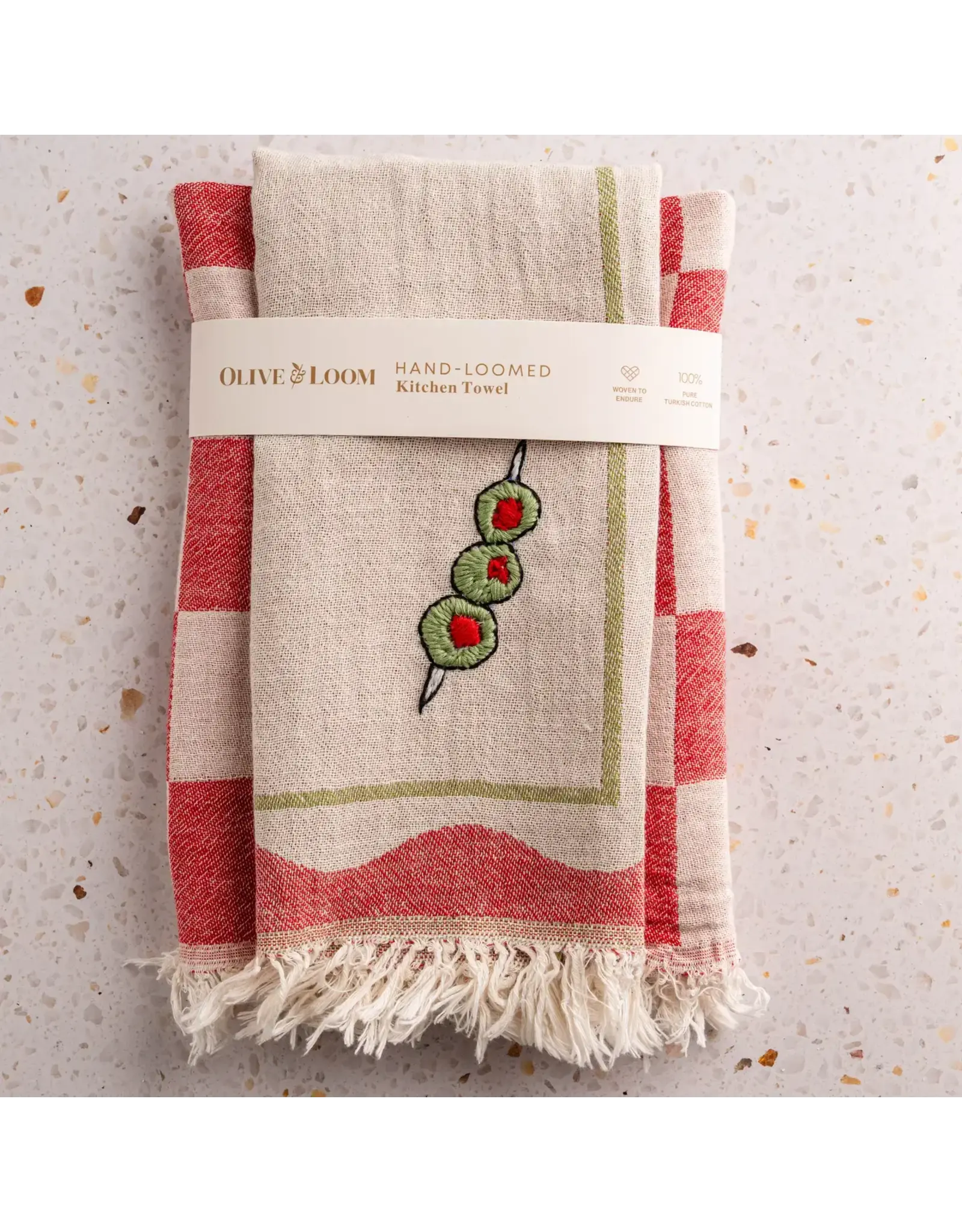 Hand Stitched Kitchen Towel, Turkey |