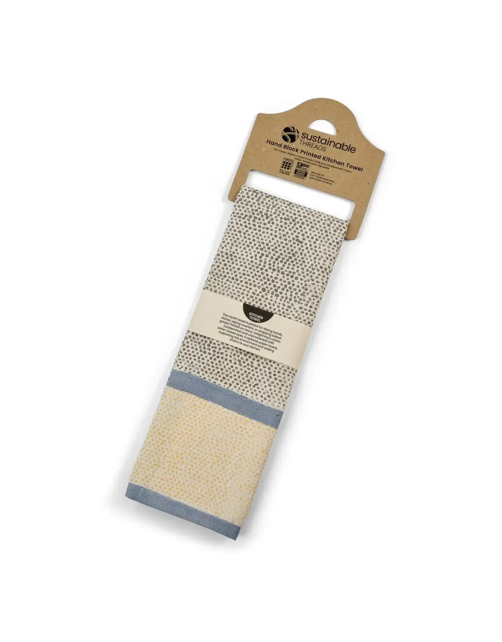 Cotton Kitchen Towel | Hand Block Print, India