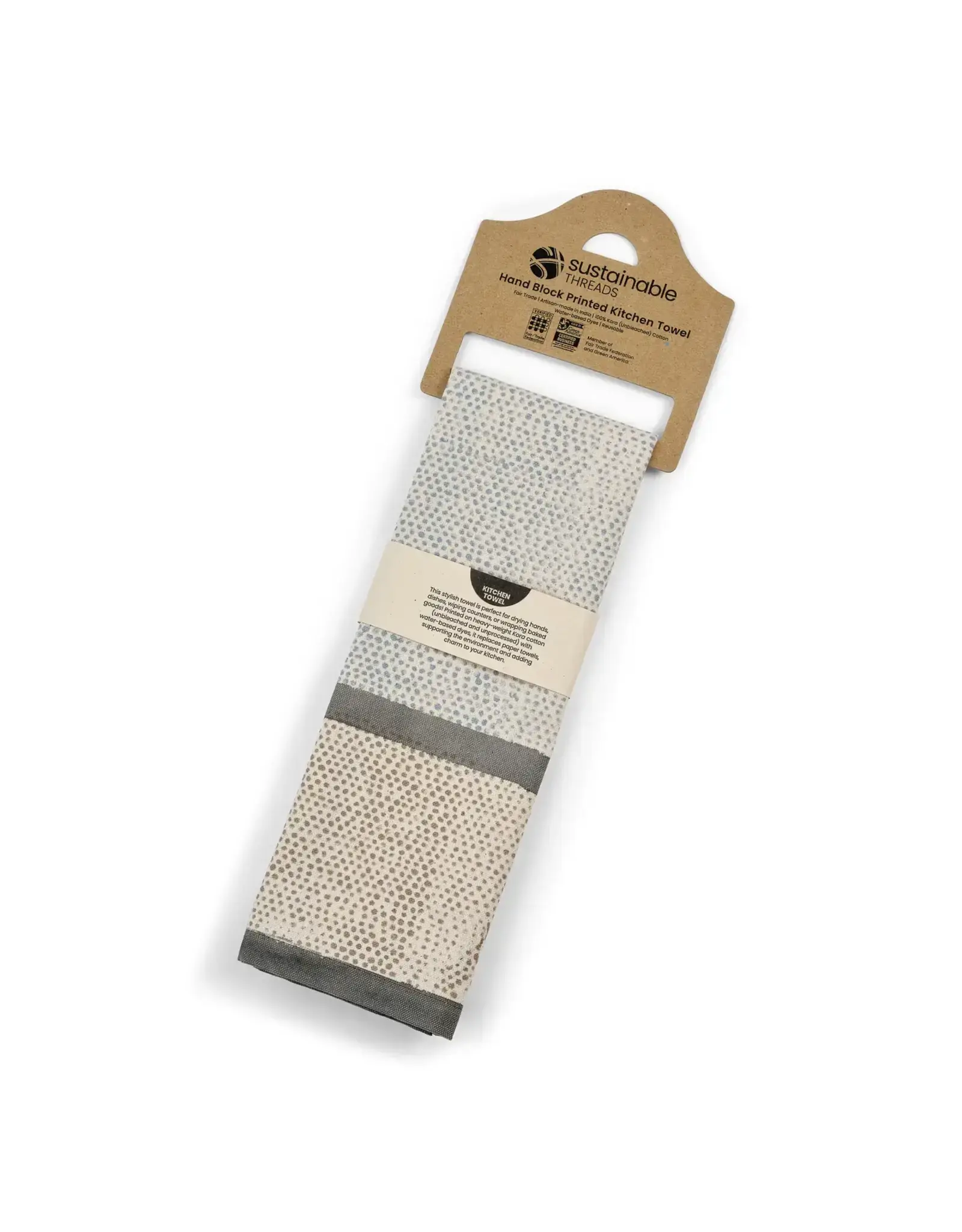 Cotton Kitchen Towel | Hand Block Print, India