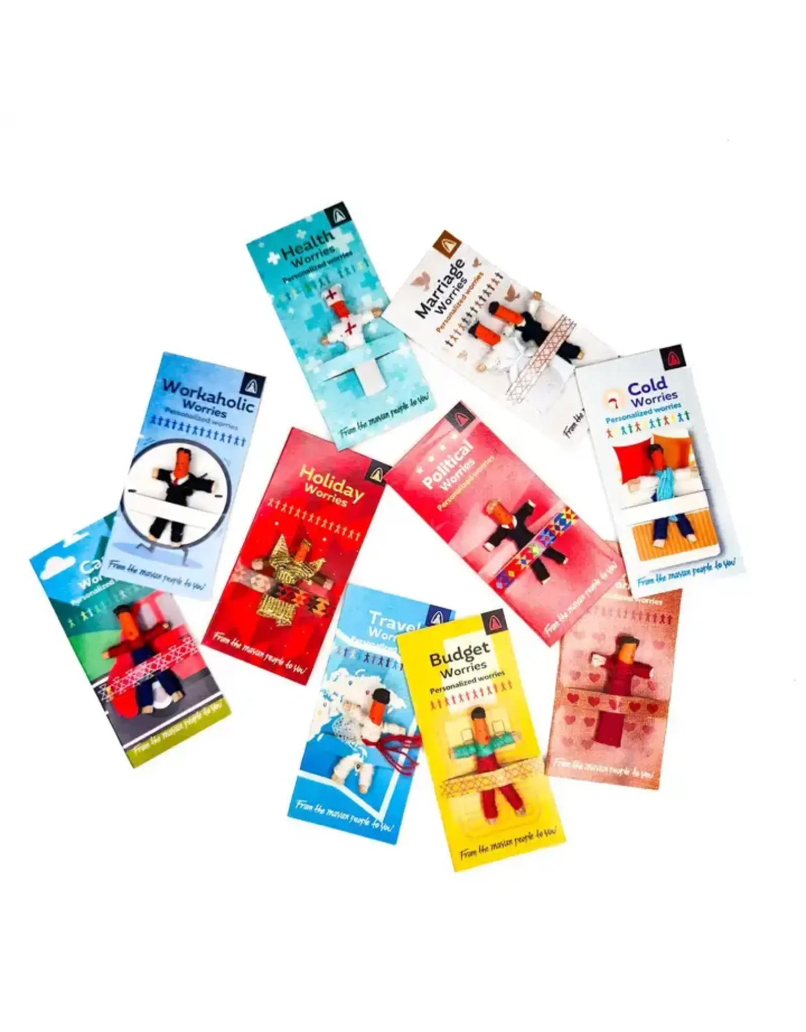 Tiny Themed Worry Dolls, Guatemala