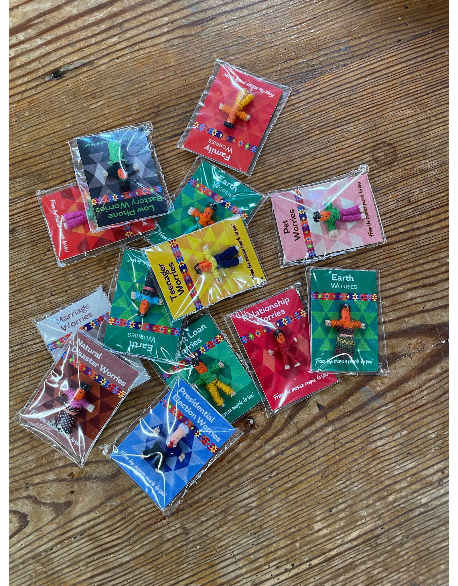 Tiny Themed Worry Dolls, Guatemala