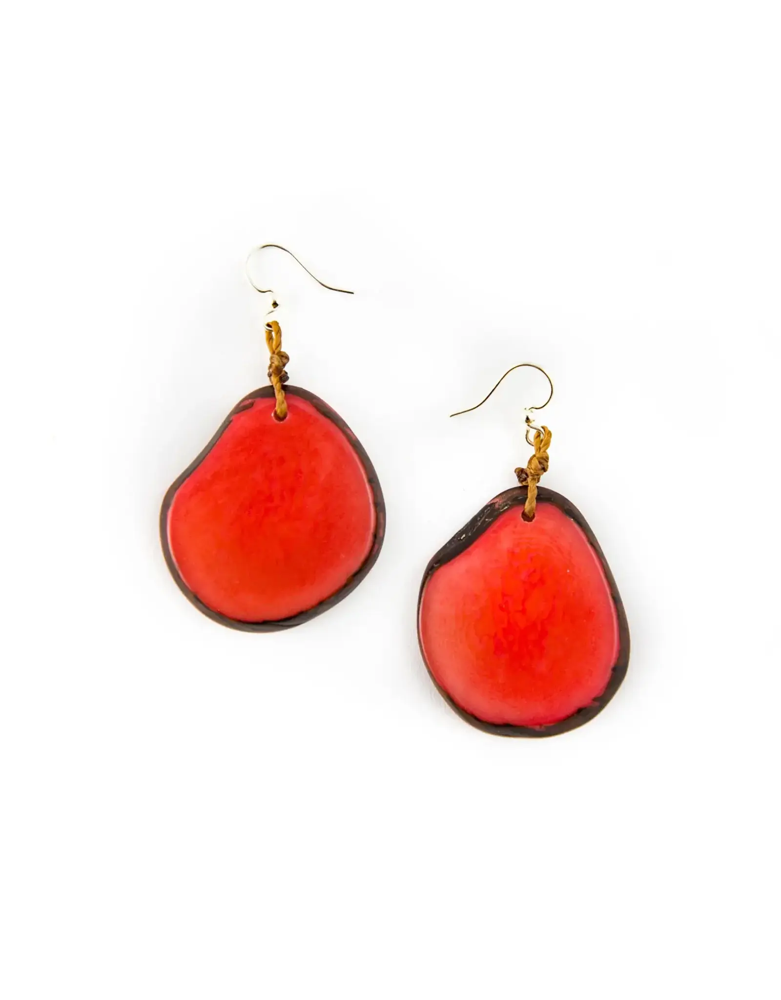 Trade roots Amigas Tagua Earrings, Ecuador