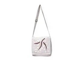 Falling Leaves Cotton Crossbody Flap Bag