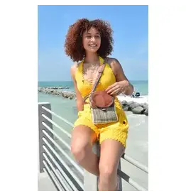 Hemp Cotton Crossbody w Traditional Tibetan