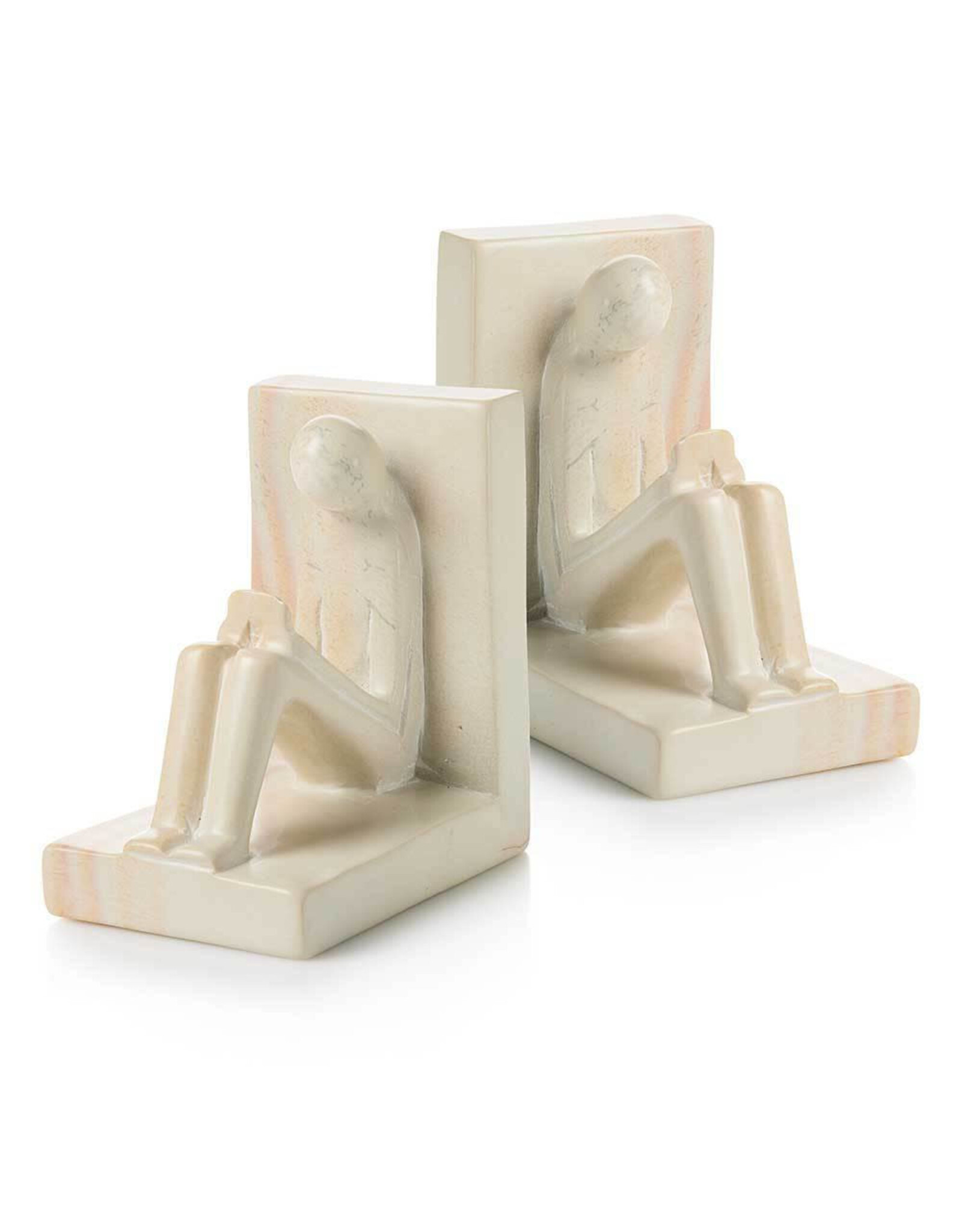 Reader Soapstone Bookends, Kenya