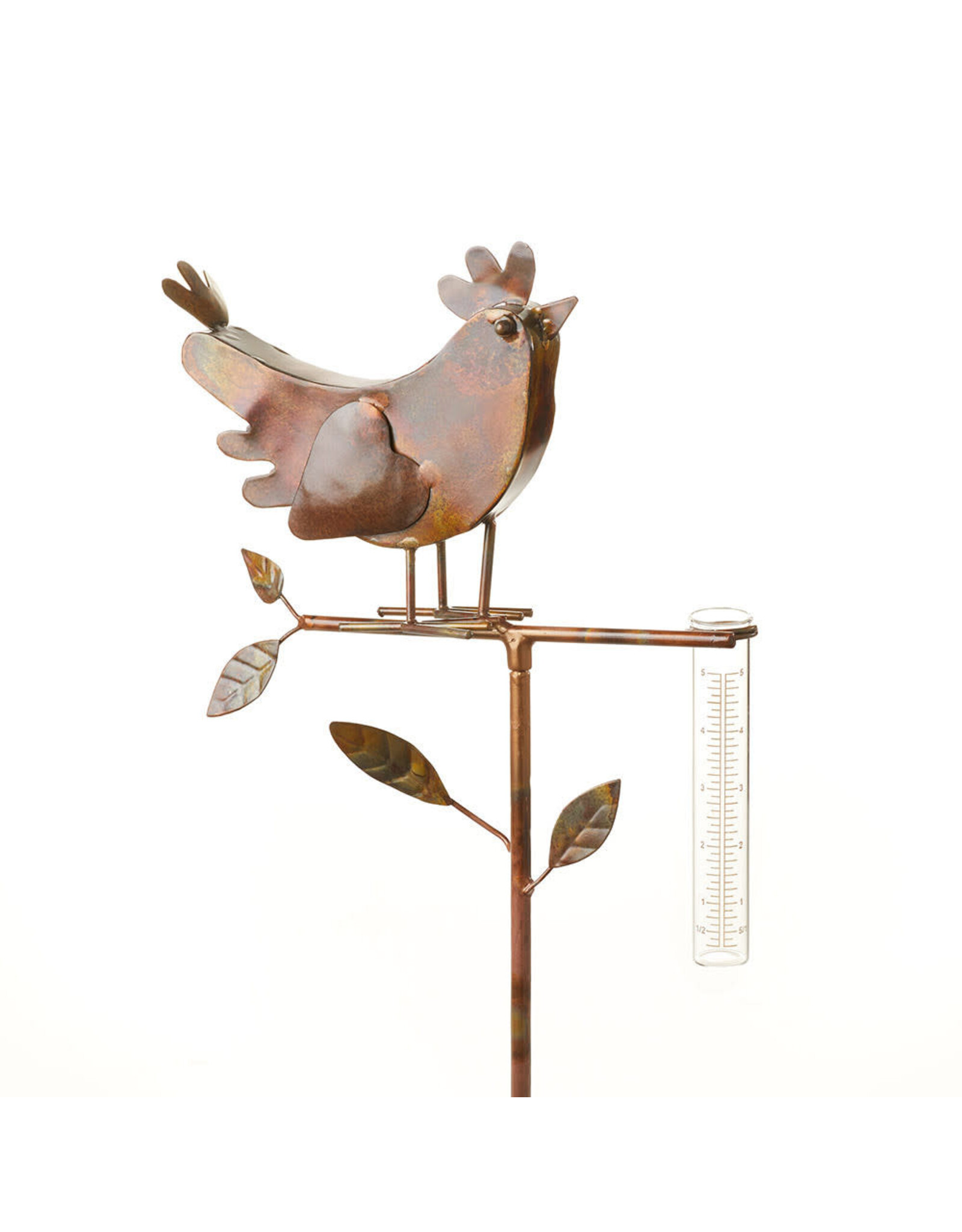 Rooster Rain Gauge Stake, India