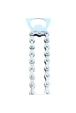 Bike Chain Bottle Opener, Chrome or Brass Color