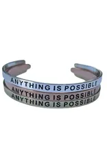 Assorted Word Bracelets, Brass and Silver
