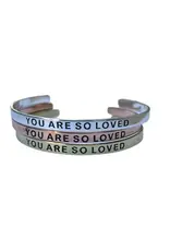 Assorted Word Bracelets, Brass and Silver