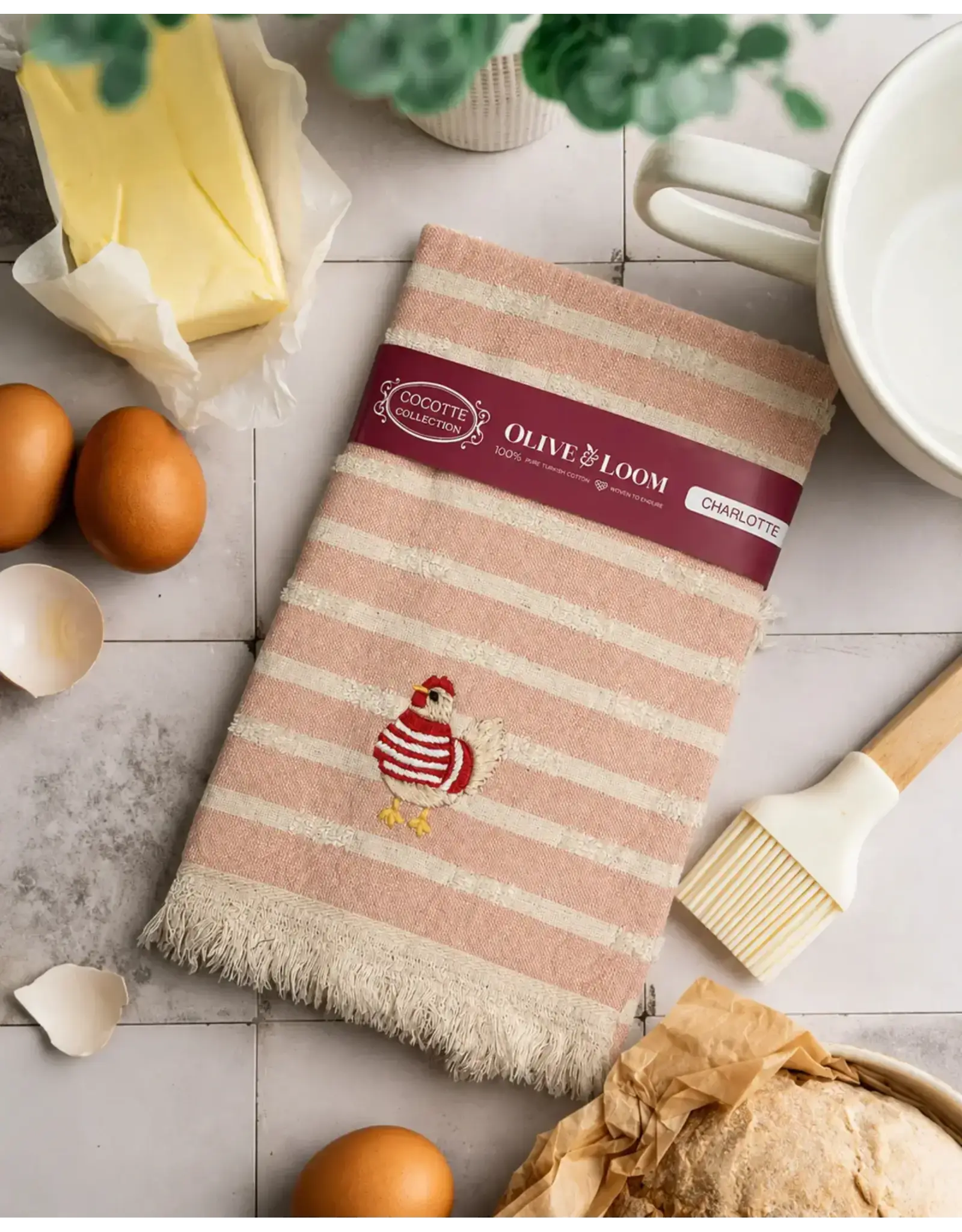 Cocotte Collection Kitchen Towels, Turkey