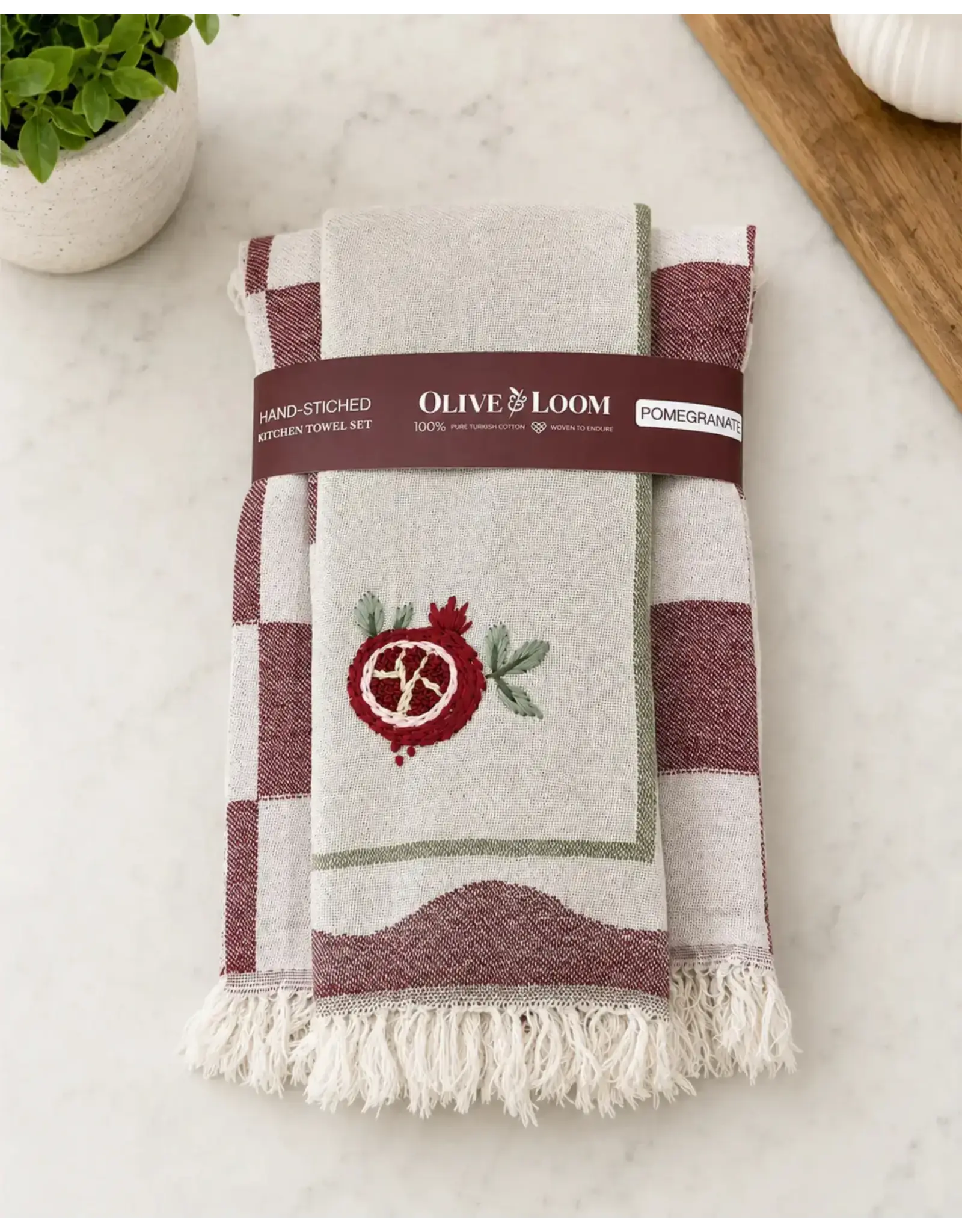 Hand Stitched Kitchen Towels, Turkey