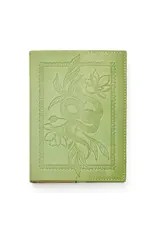 Snake Embossed Green Leather Journal - Refillable Notebook