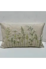 Pillow Applique/Embo 12x20" Meadow Green