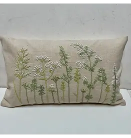 Pillow Applique/Embo 12x20" Meadow Green