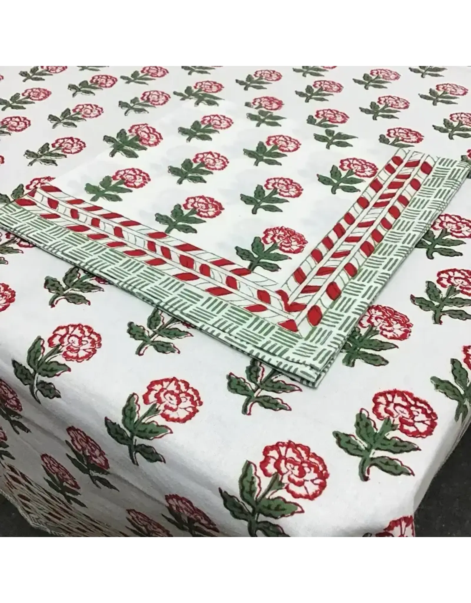 Tablecloth 60X120 Marianne Flower Red