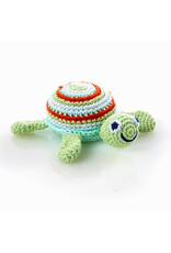 Sea Turtle Rattle, Green or Pink