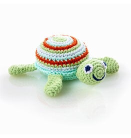 Sea Turtle Rattle, Green or Pink