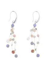 Trade roots Reena Multistrand Silk and Bead Earrings (MORE COLORS)