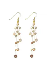 Trade roots Reena Multistrand Silk and Bead Earrings (MORE COLORS)