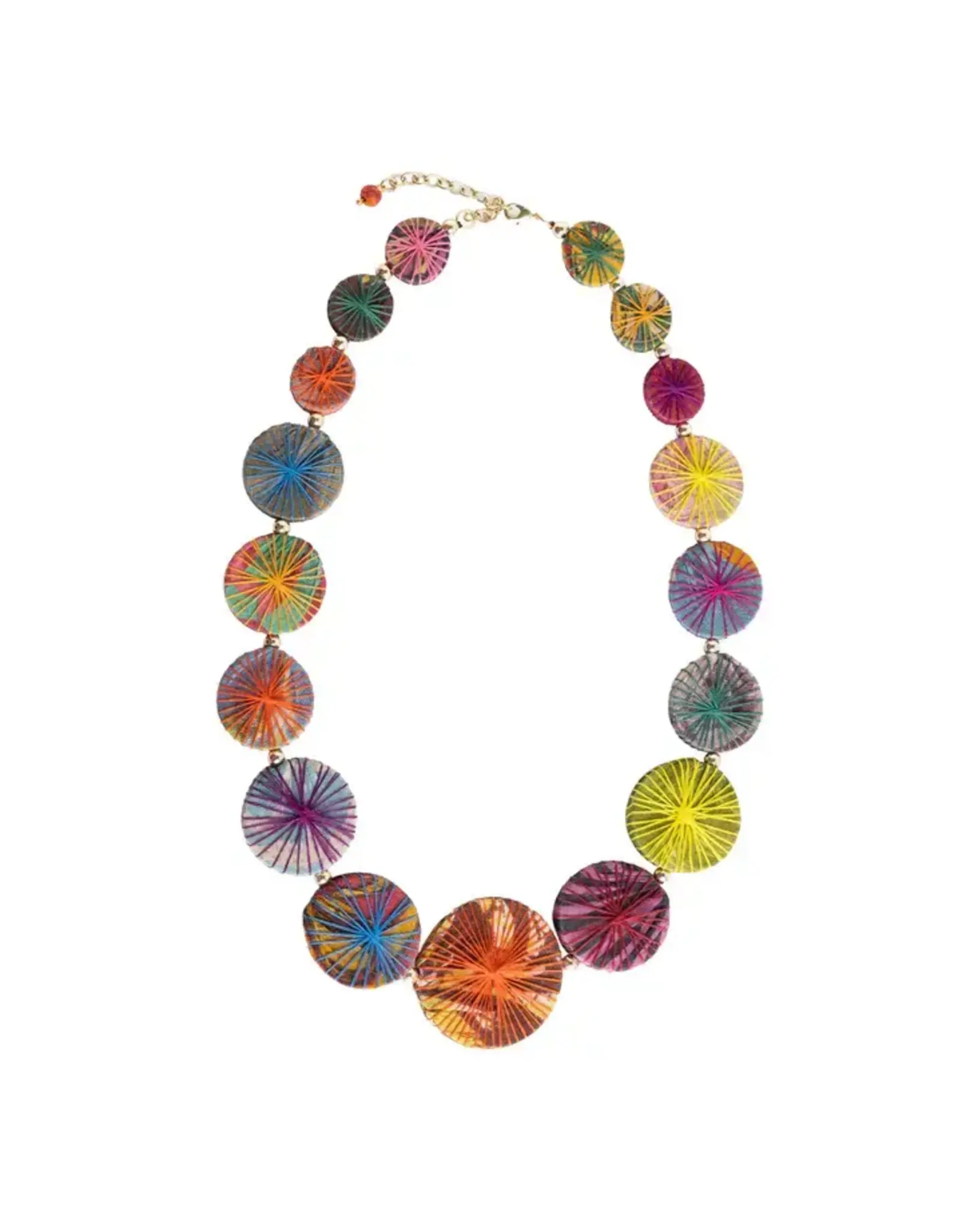 Kantha Threadburst Graduated Necklace, India