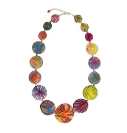 Kantha Threadburst Graduated Necklace, India