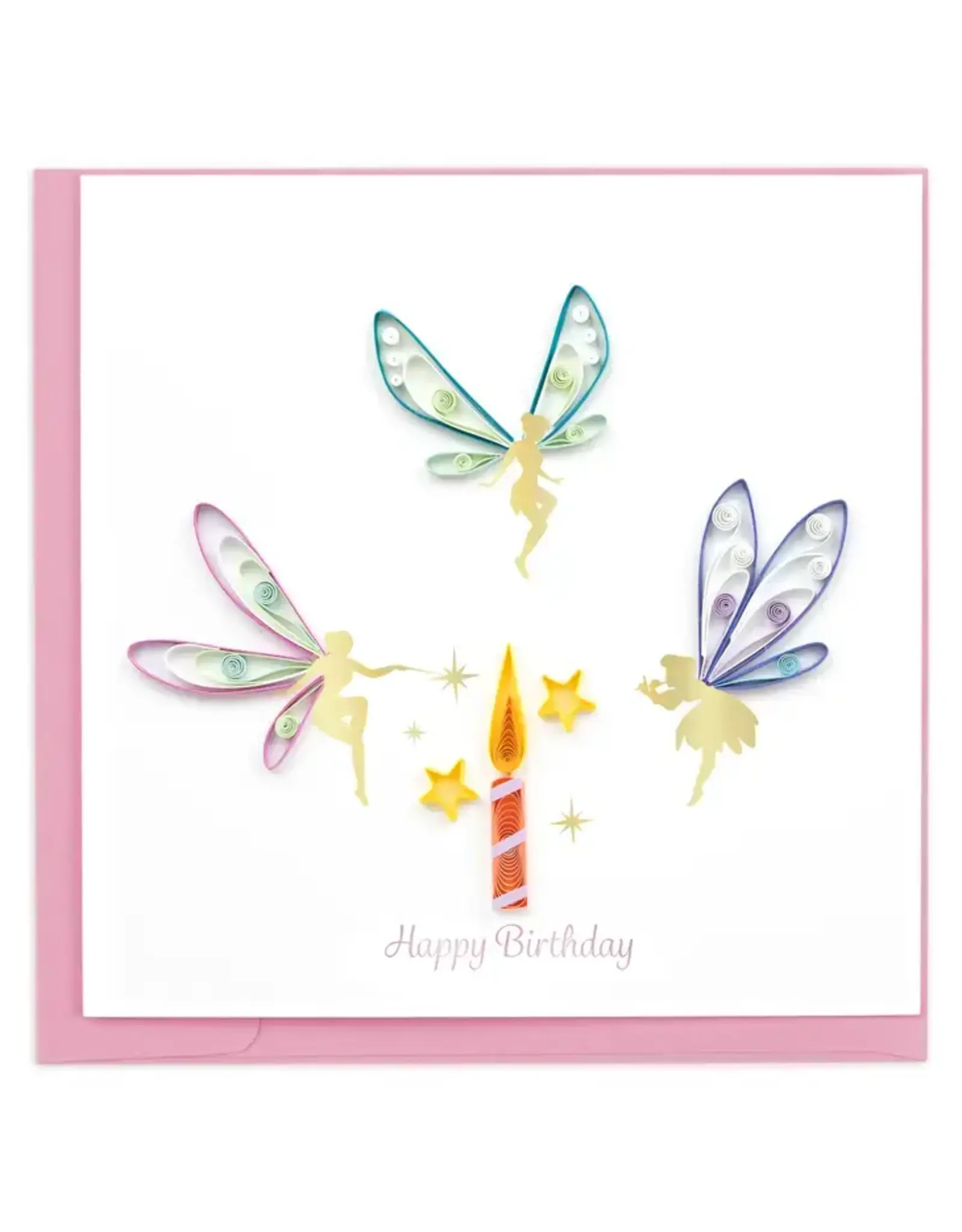 Trade roots Birthday Fairies Quilling Card