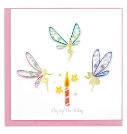 Trade roots Birthday Fairies Quilling Card