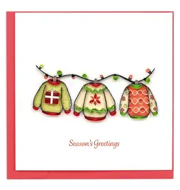 quilling Holiday Sweaters quilling card