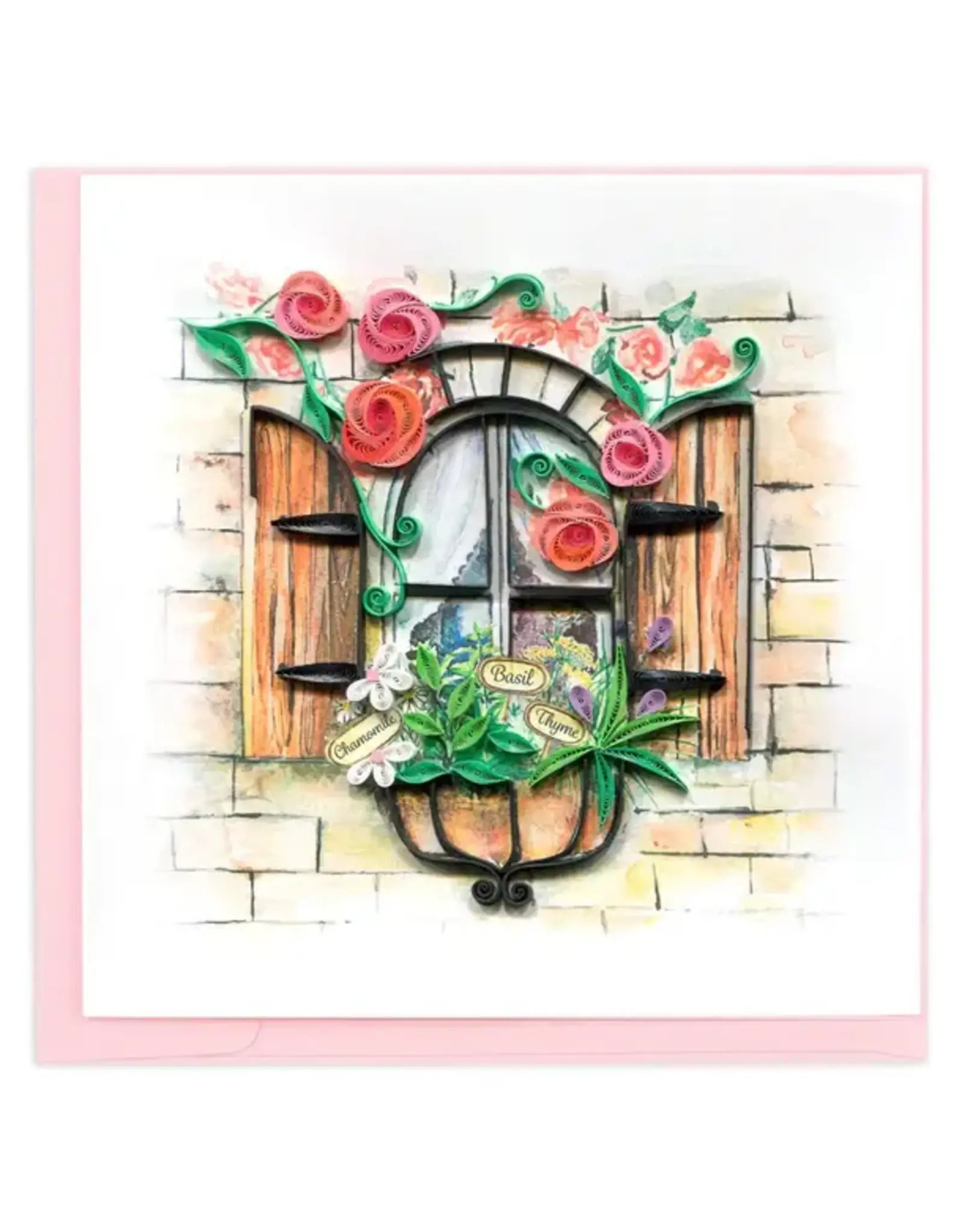 Herb Garden Quill Card