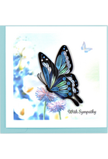 Trade roots Sympathy Butterfly Quilling Card