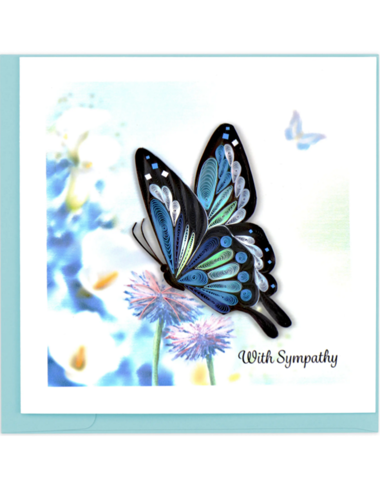 Trade roots Sympathy Butterfly Quilling Card