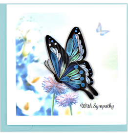 Trade roots Sympathy Butterfly Quilling Card
