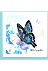 Trade roots Sympathy Butterfly Quilling Card