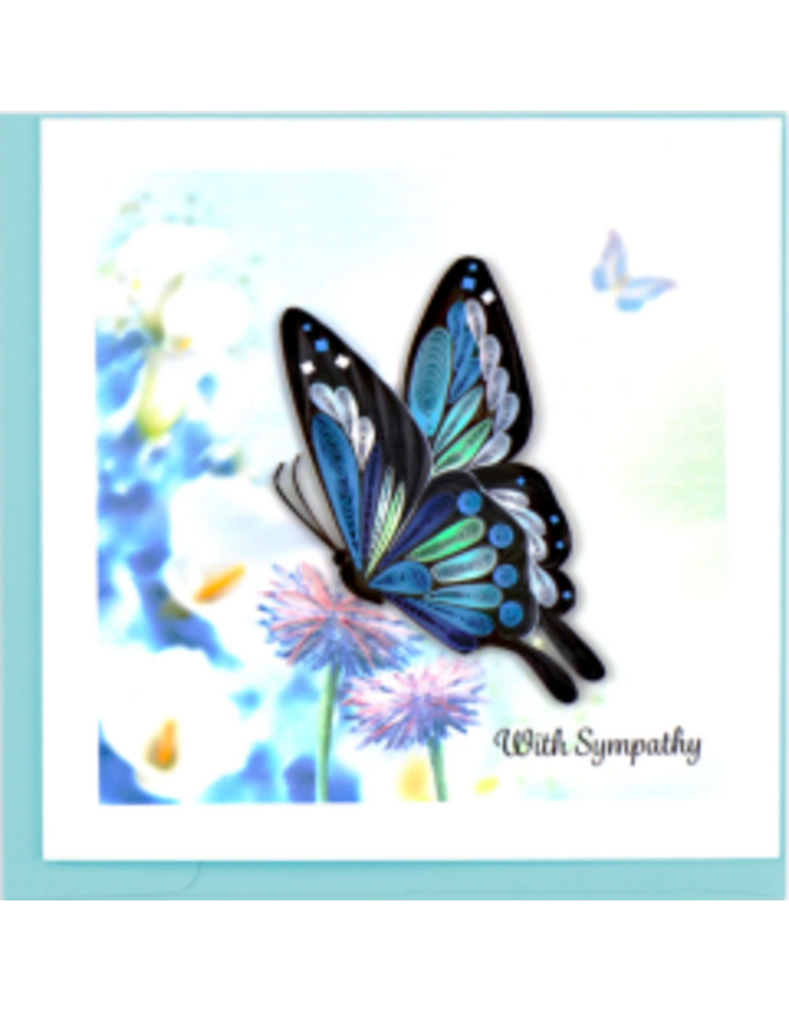 Trade roots Sympathy Butterfly Quilling Card